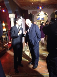 Pat Tamasulo interviewing Tom Skilling at the 2013 Chicago/Midwest Emmys