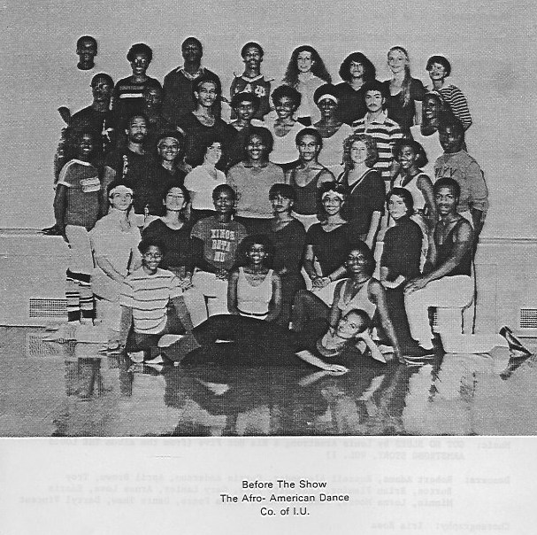 Photo of the AADC copied from the 38-page program booklet when we performed at the Murat Theatre in Indianapolis in 1981. I kept everything I ever had when I was in the AADC. It was so cool to find the program and see the letters from Richard Lugar, and Dan Quayle inside. 
